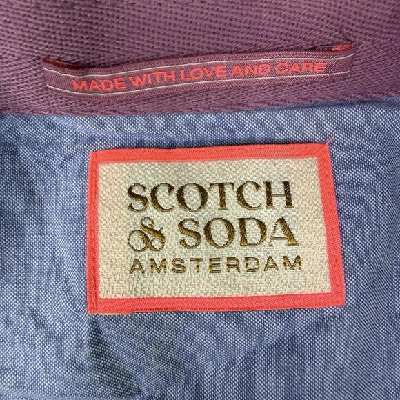 NWOT Scotch & Soda Colorful Botanical Print Camp Shirt Men's Size Large - Picture 3 of 13